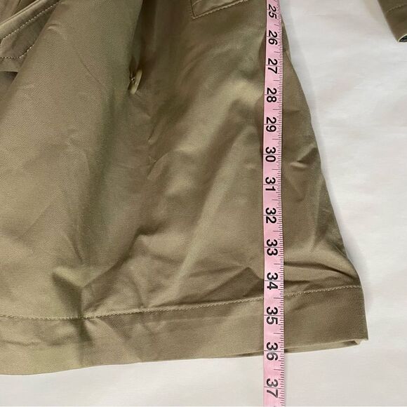 Ladies GAP modern Trench Coat driftwood khaki fleece lined belted jacket S - Picture 7 of 11